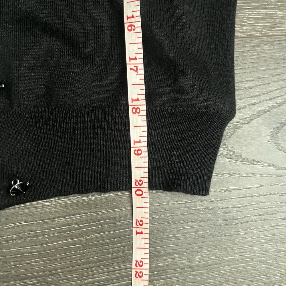 The Limited‎ Black Silk Cashmere Blend Cardigan Sweater Womens Small Vtg Y2K 90s - Picture 7 of 9